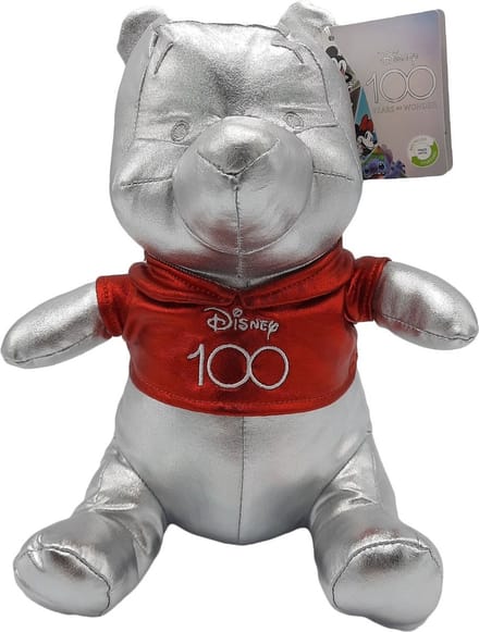 Disney 100 Year Platinum Pooh Beer knuffel 30 cm