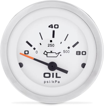 VeethreeLido Pro Oliedrukmeter 0-10 bar (SW) Ø51mm