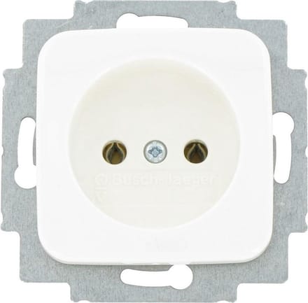 Busch Jaeger Inbouwstopcontact Si Reflex Ongeaard 1-polig Wit Ip20