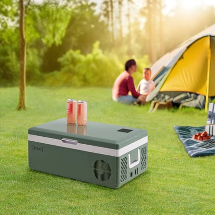 Auto koelbox Arnesano elektrisch legergroen 60x34,5x26 cm 15 L in.tec