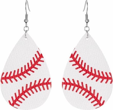 Fako Bijoux® - Oorbellen - Druppel - Kunstleer - Softbal
