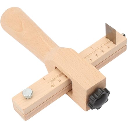 Outil de coupe à main pour ceinture artisanale, sangle en cuir réglable, coupe-bois beige