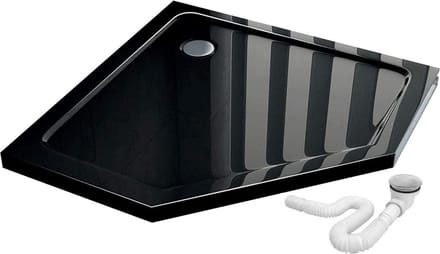 Rea Diamond Douchebak Zwart 90x90cm