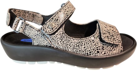 Wolky 0333340 121 Brasillia Sandalen Zwart Wit Leer Dames - Wit - 38