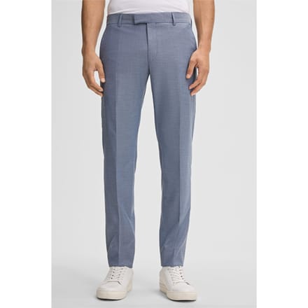 Regular fit pantalon met riemlussen, model 'Melwin2'