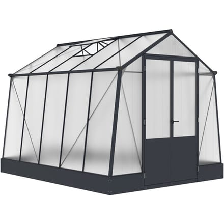 Westmann Aurora 810 - TuinKas met fundering - Antraciet 309x248 cm