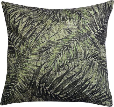Clayre & Eef Sierkussen 43x43 cm Groen Synthetisch Bladeren