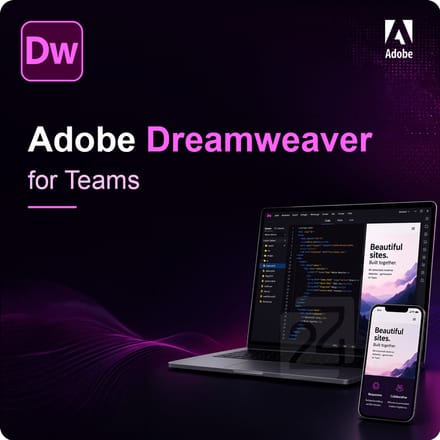 Adobe Dreamweaver for Teams Gouvernment (GOV) 100+ Gebruiker(s)
