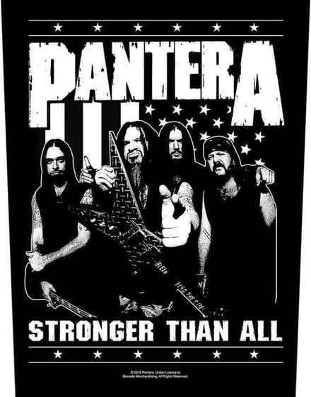 Pantera - Stronger Than All Rugpatch - Zwart