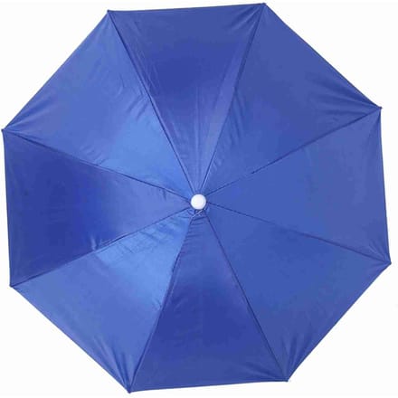 65cm zonnebrandcrème, winddicht, opvouwbaar, op het hoofd gemonteerde paraplu(Koningsblauw) blue