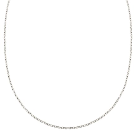 Argentia | Ketting met 2 mm kabelschakel van ongecoat ruw 925 sterling zilver