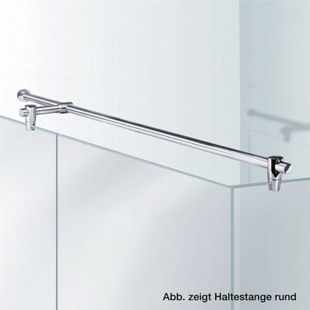 Sprinz holding bar square with T-piece, glass wall, length 100 cm 93-011D
