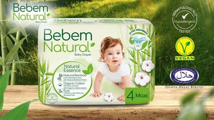 Bebem Natural 4 Maxi 7-14 KG - 30 luiers - Parfumvrij - Vegan