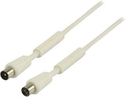 100 dB Coaxkabel Coax Male (IEC) - Coax Female (IEC) 2.00 m Wit