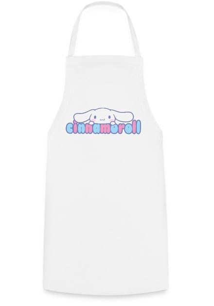 Cinnamoroll Gluurt Over De Letters Keukenschort