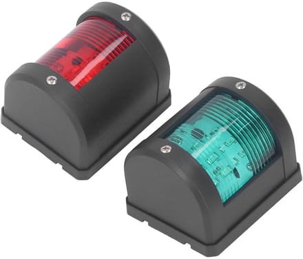 Allecto - LED-navigatielicht - Scheepsbootlicht - Waterdicht IP54 - Groen en Rood - Bootverlichting - Voor schepen tot 12 meter