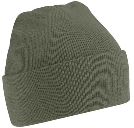 Muts - Beanie - Olijfgroen - Gehaakt - Wintermuts - Warm - 'Original Cuffed Beanie' - Jonyx