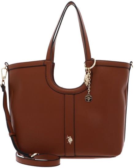 U.S. POLO ASSN. schoudertas Lawson Shopping Bag Tan bruine