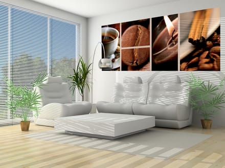 Coffee Cafe Photo Wallcovering