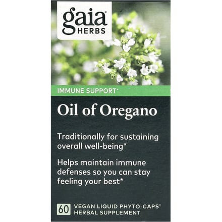 Oregano Olie, Vegan Vloeibare Fyto-Caps 60 Tabletten