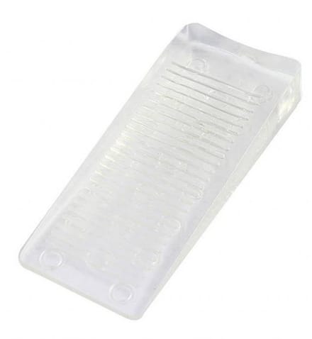 Benson Deurwig - flexibel rubber - 21 mm - stopper - transparant - deurstop