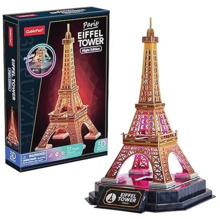 3D Puzzel Eiffeltoren voor Kinderen en Volwassenen | 39 Stukjes | Educatieve 3D Puzzel