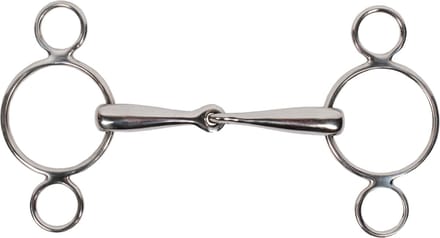 Pagony Pessoa Bit 3 Rings 18mm - Maat: 13,5 - Zilver - RVS