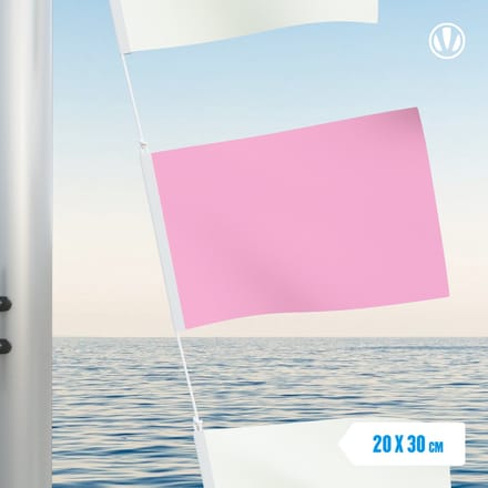 Vlaggetje roze 20x30cm