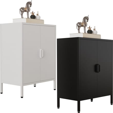 Houten ladekast dressoir highboard dressoirkast draaideuren Flokas S