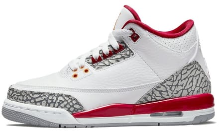 Air Jordan 3 Retro Cardinal Red Heren Sneakers Wit Light-Curry Cement-Grijs CT8532-126 40.5