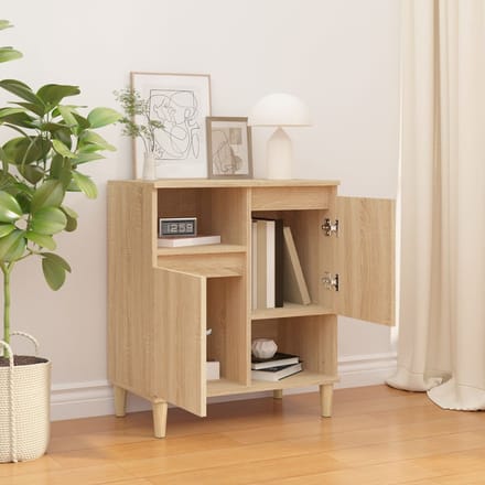 vidaXL Dressoir 60x35x70 cm bewerkt hout sonoma eikenkleurig