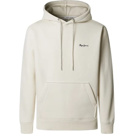 Pepe Jeans Macbeth Small Logo Plain Hoodie Beige L Man