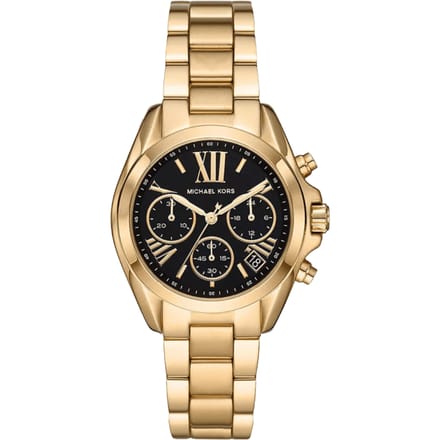 Michael Kors Bradshaw MK6959 36mm Gouden RVS Dames Chronograaf Horloge