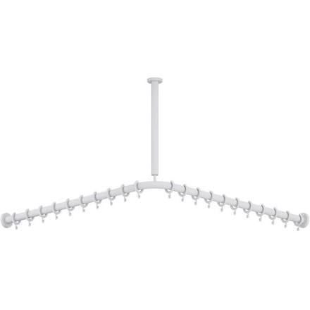 HEWI Series 477/801 curtain rod with ceiling suspension 801.34B1061 98