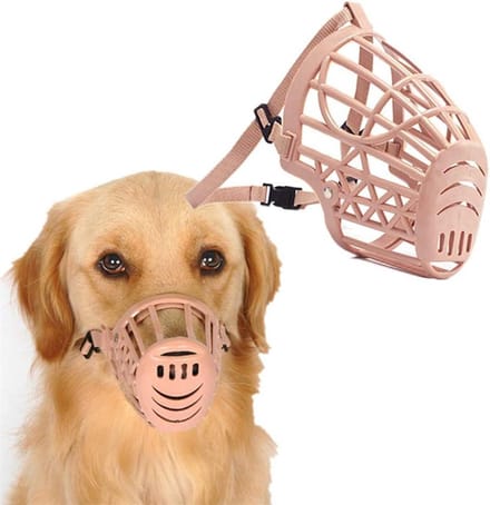 Hondenmuilkorf - Hondenbeker - Veilig Wandelen - Verstelbare Band - Maat 1 - Beige