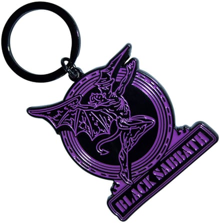 Black Sabbath - Purple Text Logo & Daemon - Sleutelhanger