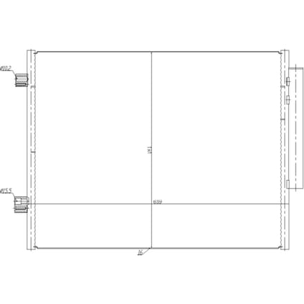 Condensor, airconditioning NRF 350458