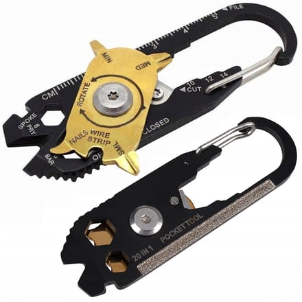 Hangzhou A Link Star Technology Co. Limited - Multitool - 20 functies - Karabijnhaak