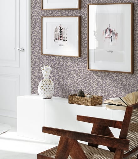 Annet Weelink Ditsy Daisy Lilac   8945004824400   Behang
