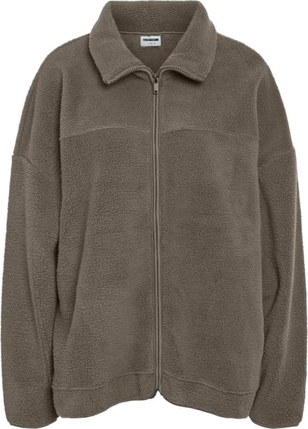 NOISY MAY Dames overgangsjas met rits fleece