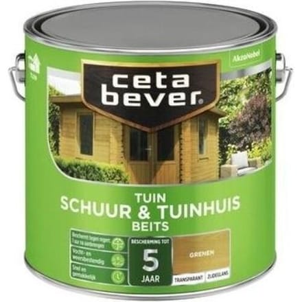 Cetabever - Tuinbeits Schuur & Tuinhuis Transparant - Grenen - 750 Ml