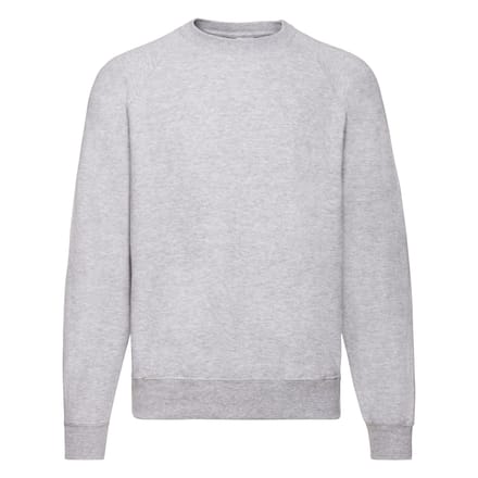 Fruit Of The Loom Heren Raglan Mouwen Belcoro® Sweatshirt (Heather Grijs)