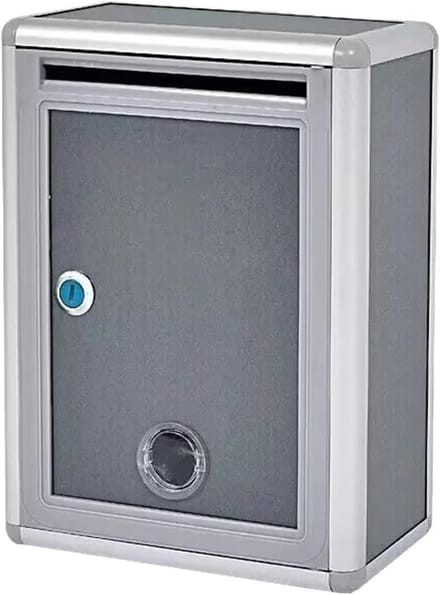 Afsluitbare Brievenbus - Wandbrievenbus Veilige Box - Post Opslag - Verbeterde Beveiliging - 215 x 105 x 285 mm