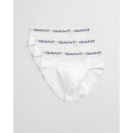 Gant Ondermode Uni Color Brief 3Pack Wit / male