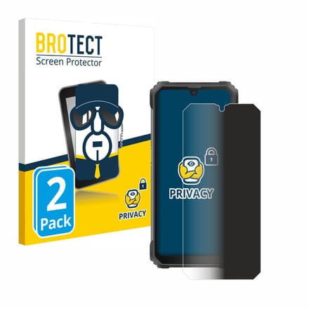 BROTECT - privacy screenprotector voor Blackview BV8800 - Folie Beschermfolie Blauwlichtfilter 2 Stuks
