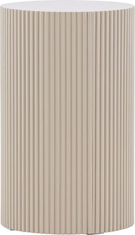 Lenox hoektafel Ø30 cm sokkel beige.
