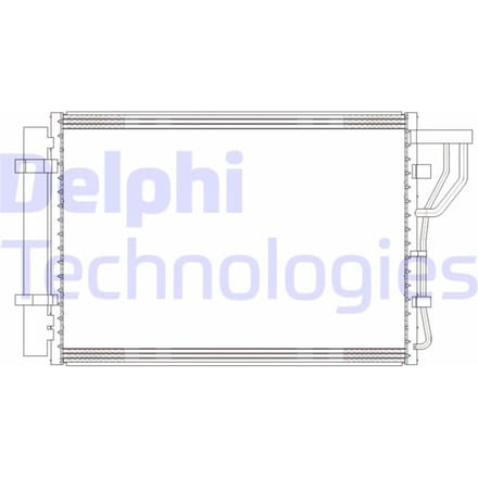 Condensator, airconditioning DELPHI CF20302