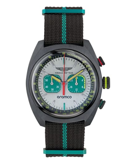 Aston Martin Am Formula 1 DWF MTFD1F502 Horloge - Nylon - Zwart - Ø 43 mm