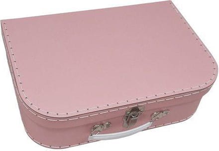 Koffertje karton roze Groot 35,3x23,7x9,8CM