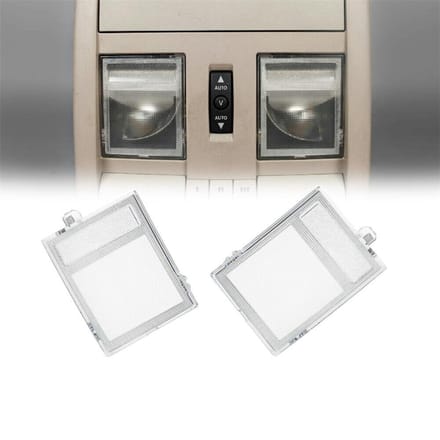 Couvercle de lumière de dôme aérien transparent L + R, pour Jeep Dodge Chrysler Chall 05-20 gray